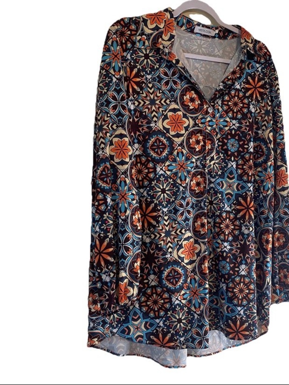 Misslook Women's Colorful Pullover Shirt Blouse Size 3XL